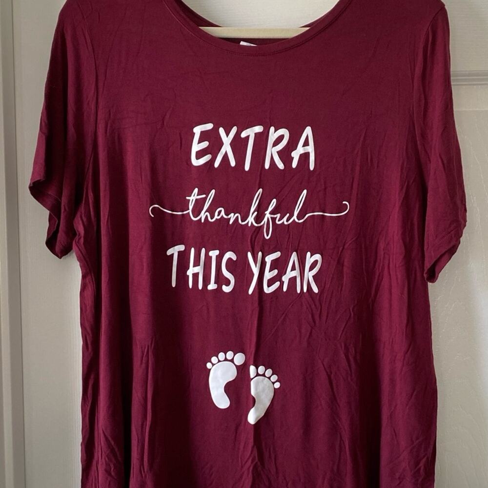 Maternity Extra Thankful This Year Homemade shirt for Thanksgiving